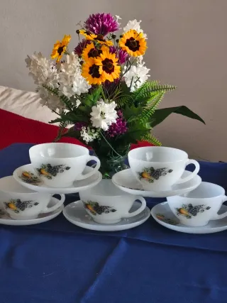 Tazas ARCOPAL DESAYUNO, GRANDES diseño de frutas