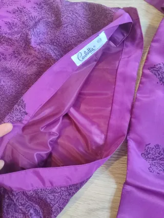 Conjunto morado estampado