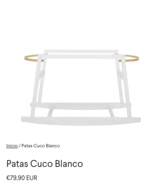 Minicuna de mimbre con soporte