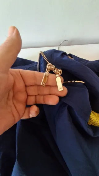 Gabardina Larga Purificación García Azul/Amarillo/