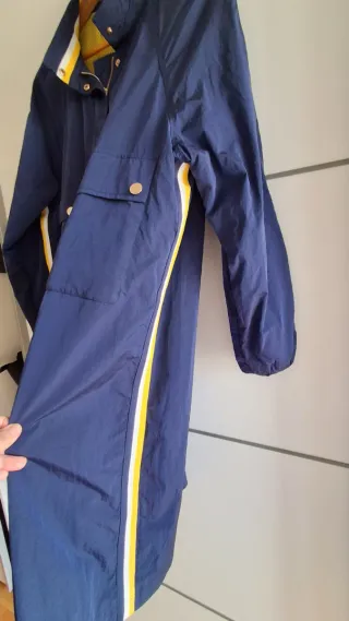 Gabardina Larga Purificación García Azul/Amarillo/