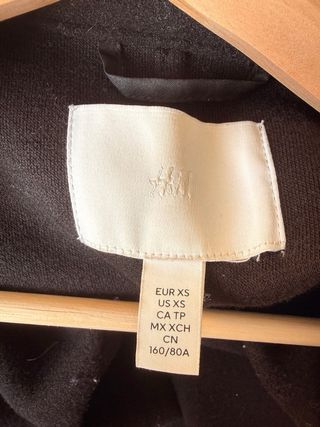 Abrigo largo H&M negro