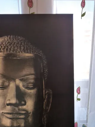 Cuadro Buda Negro y Dorado