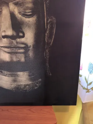 Cuadro Buda Negro y Dorado