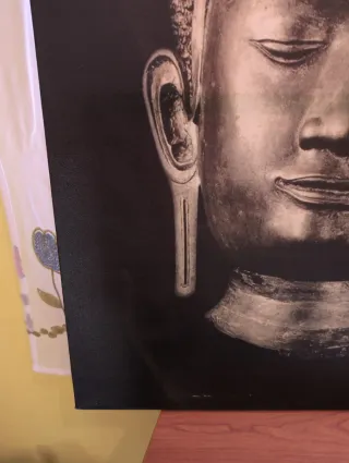 Cuadro Buda Negro y Dorado