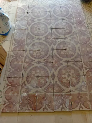 Baldosas hidráulicas originales limpias