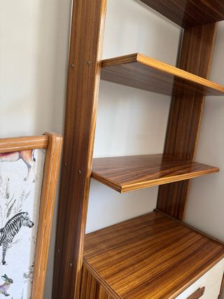 Mobile vintage: cassettiera e scaffale