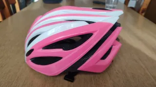 Casco Bici Donna Bianco Rosa