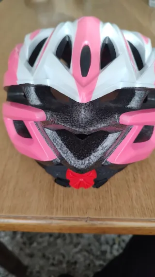 Casco Bici Donna Bianco Rosa