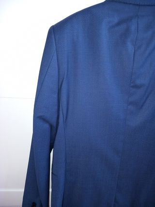 Traje novio azul Roberto Verino