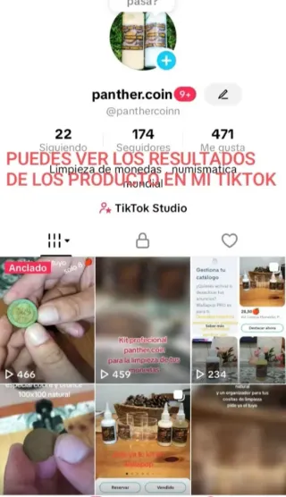 Limpiadores Monedas Panther Coin