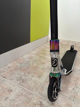 Patinete Oxelo Freestyle Cromado en color gasolina