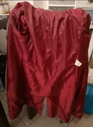 Cappotto Pied de Poule Vintage Tg 44