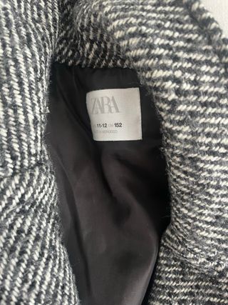 Abrigo jaspeado Zara Talla M