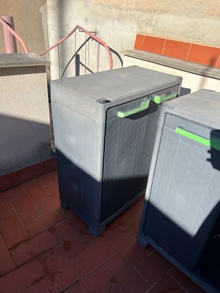 Armario exterior resina gris