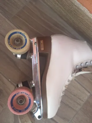 Patines artísticos profesionales blancos