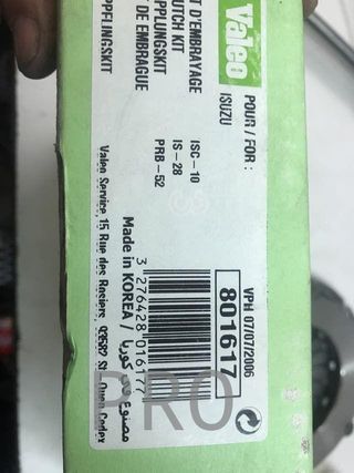 Kit embrague Isuzu piazza opel campo