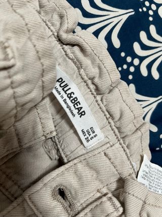 Pantalón ancho beige