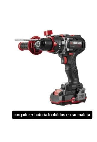 Taladro percusión Parkside con batería y cargador