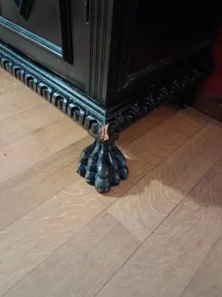 Vetrina antica primi '900 con vetri originali.