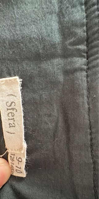 Peto falda pana verde niña 9-10 años