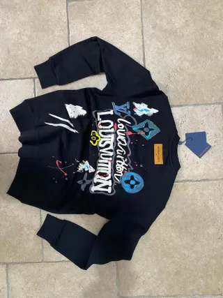 Maglione girocollo Louis Vuitton nero