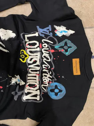 Maglione girocollo Louis Vuitton nero