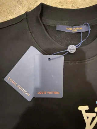 Maglione girocollo Louis Vuitton nero