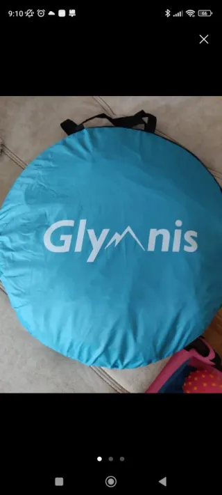 Tienda de campaña azul pop-up