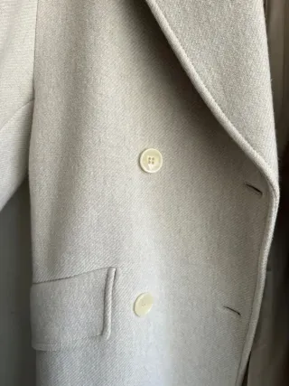 Abrigo Zara Lana Crema