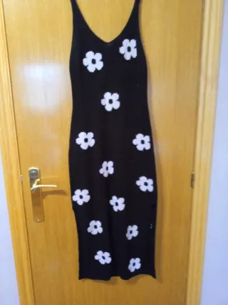 Vestido de punto con flores