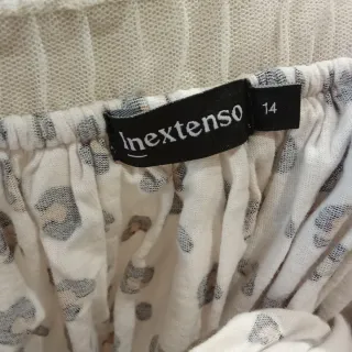 Falda leopardo tul brillante talla 14 años