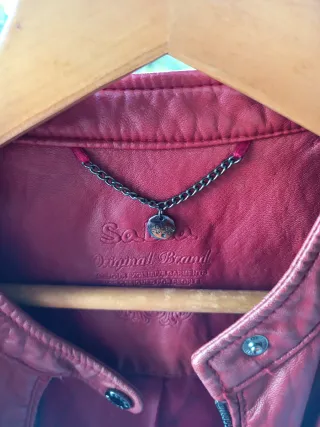 Cazadora Piel Roja Talla L