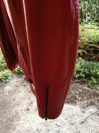 Cazadora Piel Roja Talla L