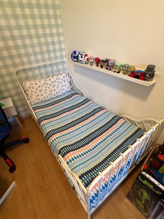 Cama Minnen blanca con somier