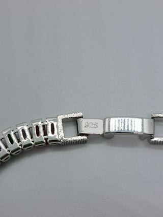 Pulsera Plata 925 20cm Circonitas Multicolor
