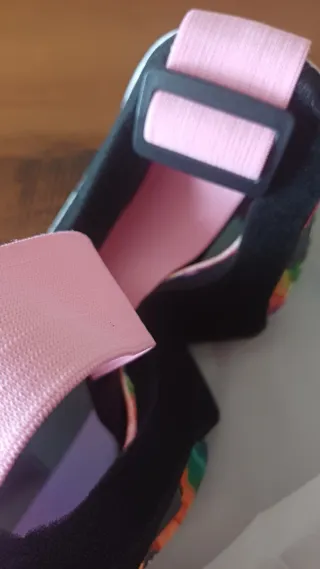 Gafas de esquí amarillas y multicolor