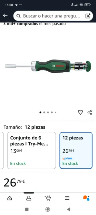 Destornillador Bosch Carraca 12 Puntas