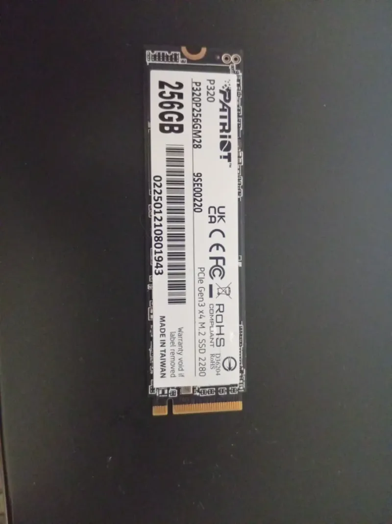 Patriot P320 256GB M.2 NVMe SSD