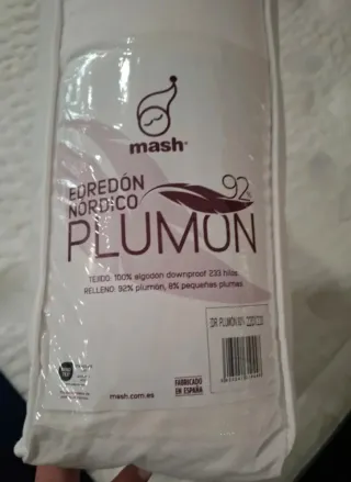 Edredón Nórdico Plumón Mash 92% 270gr