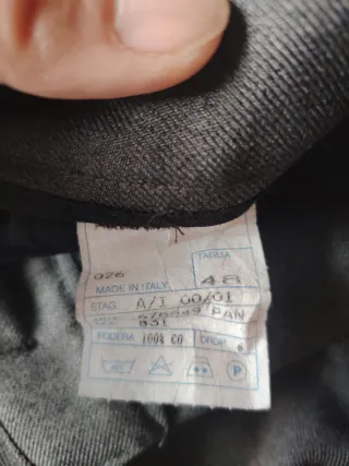 Completo uomo grigio taglia 48