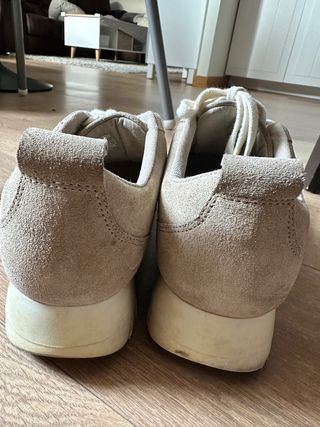 Zapatillas Zara Beige Marrón Blanco