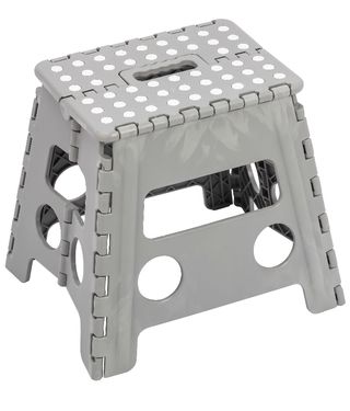 Taburete Plegable Gris 39 cm