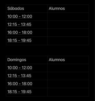 Clases particulares / repaso