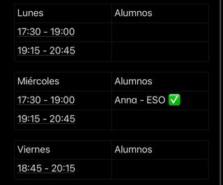 Clases particulares / repaso