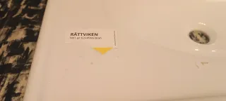 Lavabo de porcelana blanco