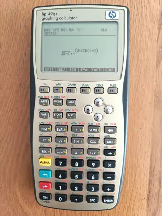 Calculadora HP 49g+ Gráfica