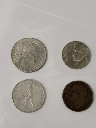 4 Monete Italiane Varie Annate