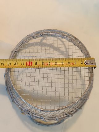 Cestino in metallo argentato