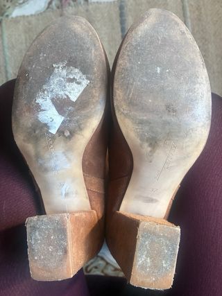 Botas de ante marrones talla 37